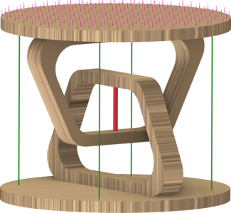 Modeling of a Tensegrity Table