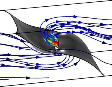 Minimizing the Flow Velocity in a 3D Microchannel
