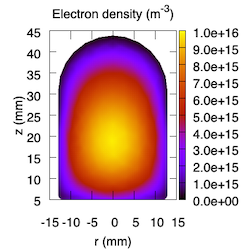 Low-pressure RF discharge in Hydrogen for atom production