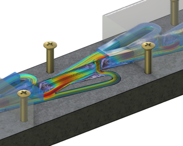 Fluid flow simulation of the original Tesla valve