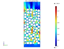 COMSOL Multiphysics® Simulation of 3D Single-Phase Transport in a Random ...