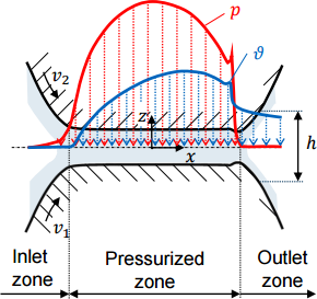Simulation of Thermal Elastohydrodynamic Lubricated (TEHL) Gear Contacts