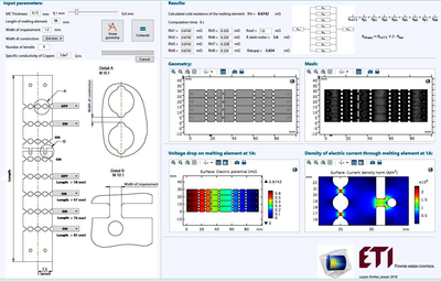 Application for Construction and Numerical Analysis of New Melting Elements