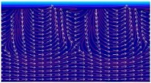 Numerical Simulation Of Laminar Flow Above And Below Triangular Bedforms